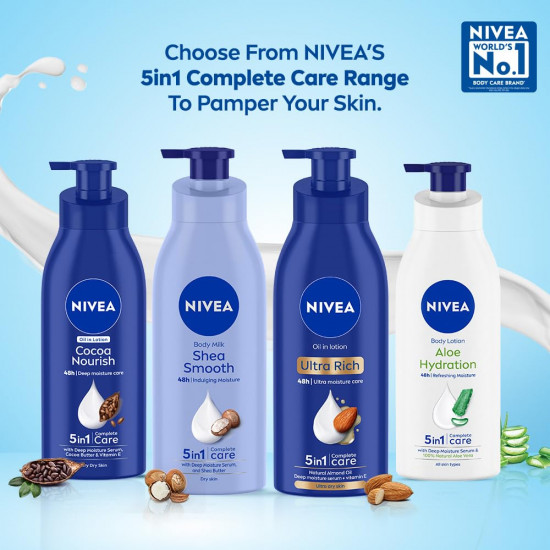 NIVEA Body Lotion Natural Glow, Cell Repair, Spf 15 & 50X Vitamin C 400ml