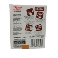 REX Baking Powder - 100g Carton