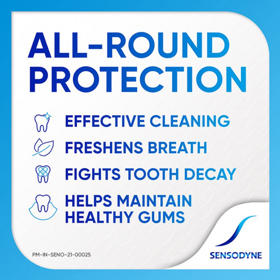 Sensodyne Toothpaste Fresh Gel, Sensitive tooth paste for daily sensitivity protection, 150 gm