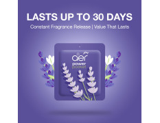 Godrej aer Power Pocket Bathroom Freshener – Lavender Bloom (10g) | Lasts up to 30 days | Germ Protection