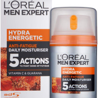 L'Oreal Paris Men's Expert Hydra Energetic Anti-Fatigue Moisturiser Gel (50 ml)