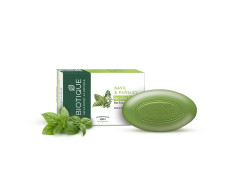 Biotique Basil & Parsley Revitalizing Bathing Bar| Ayurvedic and Organically Pure| Maintains Skin’s Natural pH |100% Botanical Extracts| Suitable for All Skin Types | 75gm