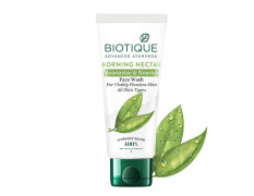 Biotique Morning Nectar Moisturize & Nourish Face Wash | Contains Wild Turmeric, Neem Leaves, & Morning Nectar | Visibly Flawless Skin | Suitable for All Skin Types | 150 ml