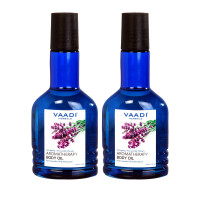 Vaadi Herbals Aromatherapy Body Oil, Lavender and Almond Oil, 110ml x 2