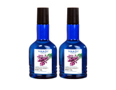 Vaadi Herbals Aromatherapy Body Oil, Lavender and Almond Oil, 110ml x 2