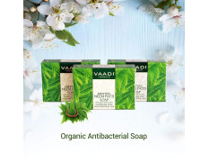 Vaadi Herbals Neem Patti Soap, Pure Neem Leaves, 3 x 75g