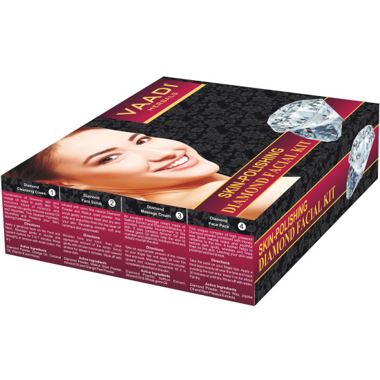 Vaadi Herbals Skin Polishing Diamond Facial Kit, 110g