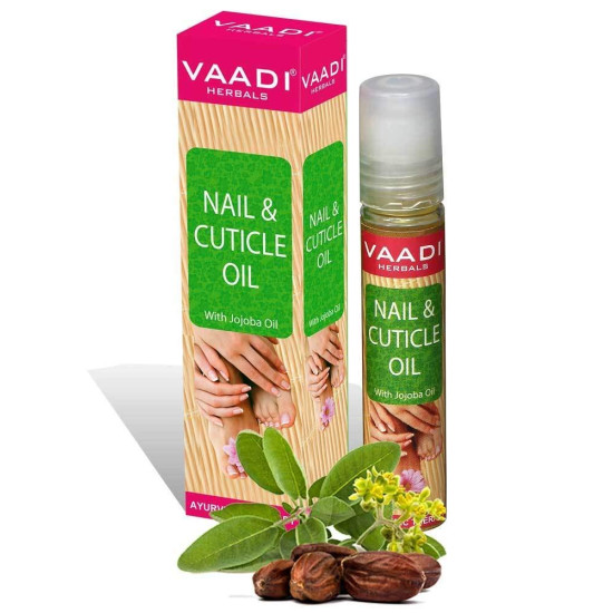 Vaadi Herbals Nail and Cuticle Oil with Jojoba Oil, 10ml