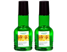 Vaadi Herbals Aromatherapy Body Oil, Lemongrass and Lily, 110ml x 2