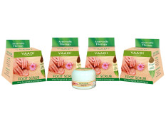 Vaadi Herbals Value Foot Scrub with Fenugreek and Lemongrass Oil, 30gmsx4