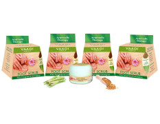 Vaadi Herbals Value Foot Scrub with Fenugreek and Lemongrass Oil, 30gmsx4