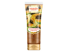 Vaadi Herbals Papaya Fairness Scrub Gel with Honey and Saffron, 110g