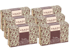 Vaadi Herbals Super Value Tempting Chocolate and Mint Soap, Deep Moisturising Therapy, 75gms x 6
