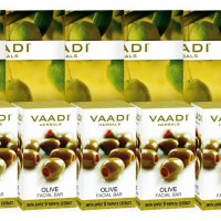 Vaadi Herbals Super Value Pack of Olive Facial Bars with Cane Sugar Extract, 25gm x 6