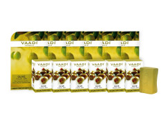Vaadi Herbals Super Value Pack of Olive Facial Bars with Cane Sugar Extract, 25gm x 6