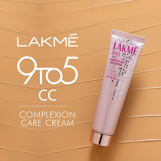 LAKMÉ CC Cream with SPF30 PA++ - Beige |Enriched with 3% Niacinamide | Conceals Dark Spots| Brightens Skin |Lightweight Moisturizer + Foundation |30 g