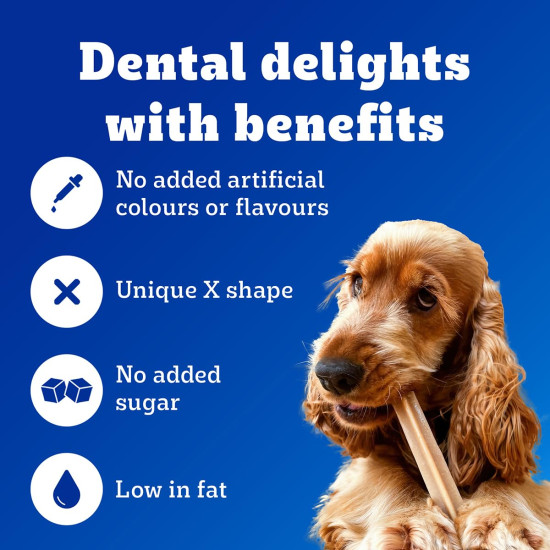 Pedigree Dentastix Oral Care Dog Treat, Adult Small Breed (5-10 kg), 440 g, Recommended by Vets, Supports Gum Health, Reduces Risk of Gum diseases