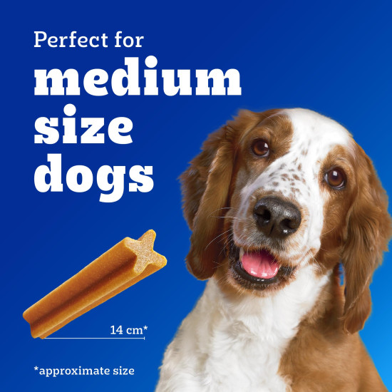 Pedigree Dentastix Oral Care Dog Treat, Adult Medium Breed (10-25 kg), 720 g, Recommended by Vets, Supports Gum Health, Reduces Risk of Gum diseases