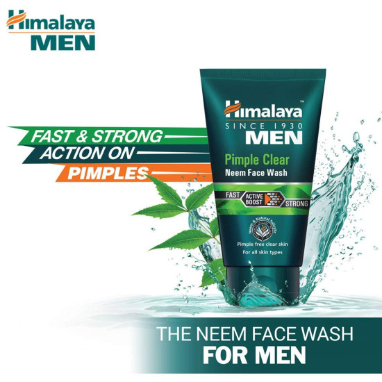 Himalaya Men Pimple Clear Neem Face Wash, 50ml
