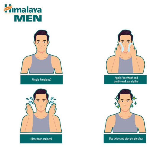 Himalaya Men Pimple Clear Neem Face Wash, 50ml