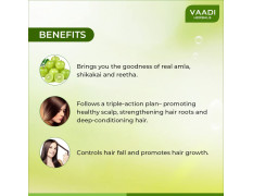 Vaadi Herbals Hairfall And Damage Control Amla Shikakai Shampoo, 350ml