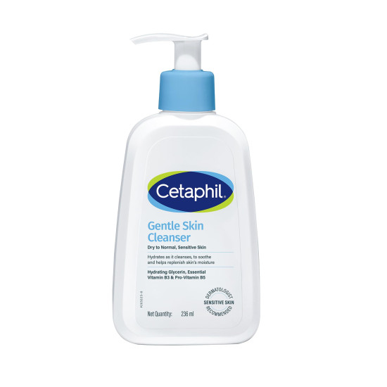 Cetaphil Gentle Skin Hydrating Face Wash 236ml, Paraben Free, Sulphate-Free Gentle Skin Hydrating Cleanser with Niacinamide, Vitamin B5 for Dry to Normal, Sensitive Skin