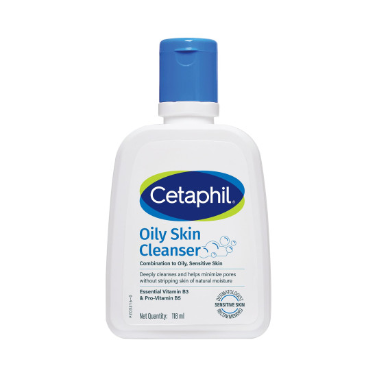Cetaphil Face wash for Oily Skin, Gentle Cleanser, Daily Gentle Foaming Face Wash for Oily Skin, Acne Prone Skin, 118ML