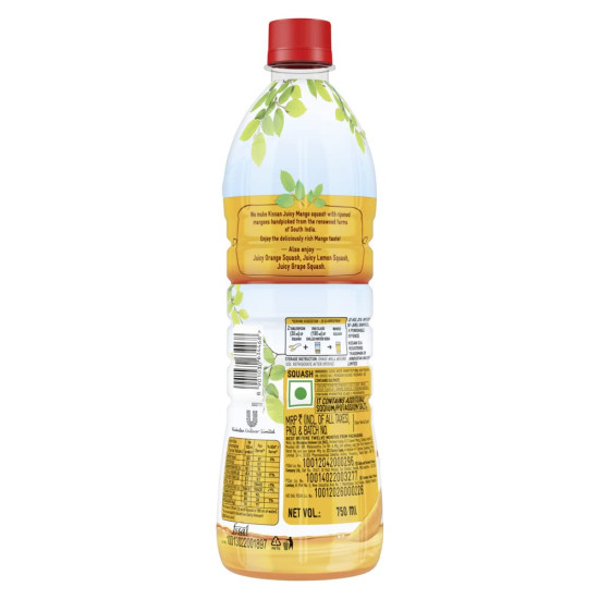 Kissan Mango Squash Bottle, 750 ml