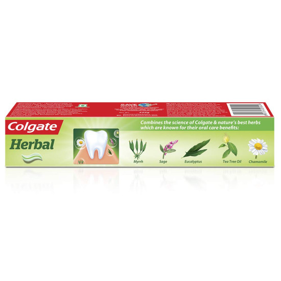 Colgate Herbal Toothpaste, Goodness of Natural Ingredients for Healthy Teeth, 200g