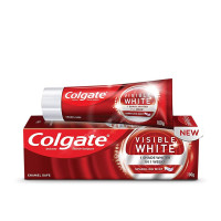 Colgate Visible White Teeth Whitening Toothpaste - Sparkling Mint, 100gm