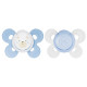 Chicco Physio Comfort Baby Soother with Unique Shape to Support Psychological Breathing, Teether & Pacifier for Newborns, BPA Free, 0-6m (Blue) Chicco Physio Comfort Baby Soother with Unique Shape to Support Psychological Breathing, Teether & Pacifier for Newborns, BPA Free, 0-6m (Blue)