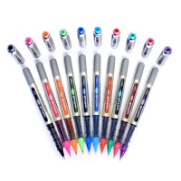 Uniball Eye UB157 0.7mm Roller Ball Pen | Multicolor Ink, Pack of 10