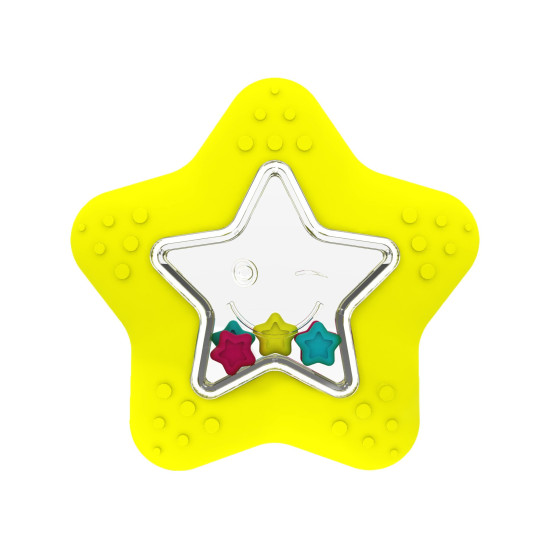 Giggles Star Fish Teether Rattle, Yellow