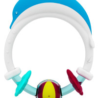 Giggles Dolphin Teether Rattle, Blue