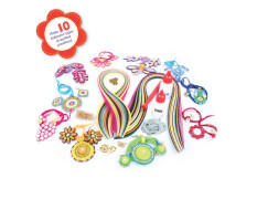 Funskool Handycrafts Quilling Jewellery, Art and Craft Kit, Paper Craft kit, Art and Craft Kit, DIY Kit, Ages 8 Years and Above, Multicolour