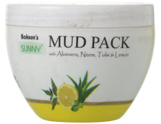 Bakson's Sunny Mud Pack With Aloe Vera Neem Tulsi And Lemon (150 g)