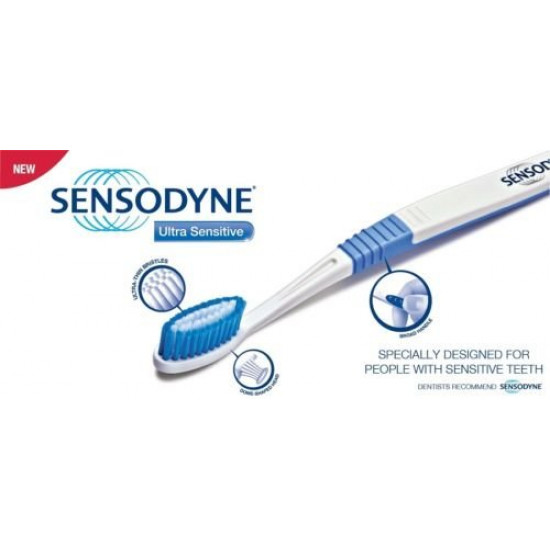 2 Sensodyne Sensitive Toothbrush Soft Sensitive Teeth - (Pack of 3)