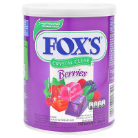 Fox's Crystal Clear Mix Fruit Berry Candy, 6.35 Oz / 180 Grams