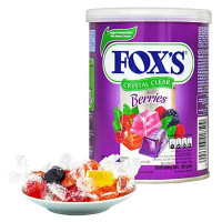 Fox's Crystal Clear Mix Fruit Berry Candy, 6.35 Oz / 180 Grams
