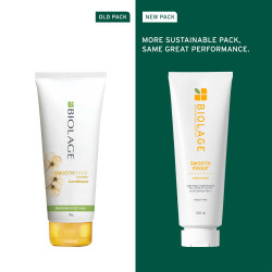 Biolage Smooth Proof Anti-Frizz Conditioner 236ml |Up to 72HR Frizz Control | With Camellia Oil & Glycerin | For Dry and Frizzy Hair | For Women and Men | Vegan & Cruelty-Free