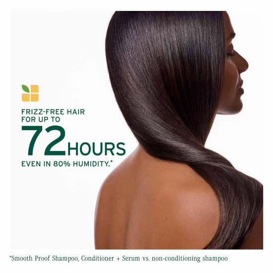 Biolage Smooth Proof Anti-Frizz Conditioner 236ml |Up to 72HR Frizz Control | With Camellia Oil & Glycerin | For Dry and Frizzy Hair | For Women and Men | Vegan & Cruelty-Free