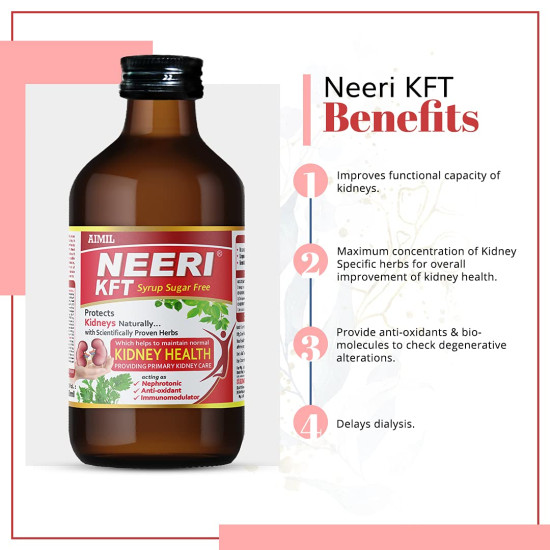 AIMIL Neeri KFT Syrup Sugar Free - 200ml AIMIL Neeri KFT Syrup Sugar Free - 200ml