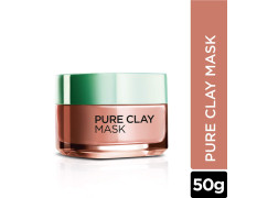 L'Oreal Paris Pure Clay Mask, Exfoliate & Refine Pores, 48ml