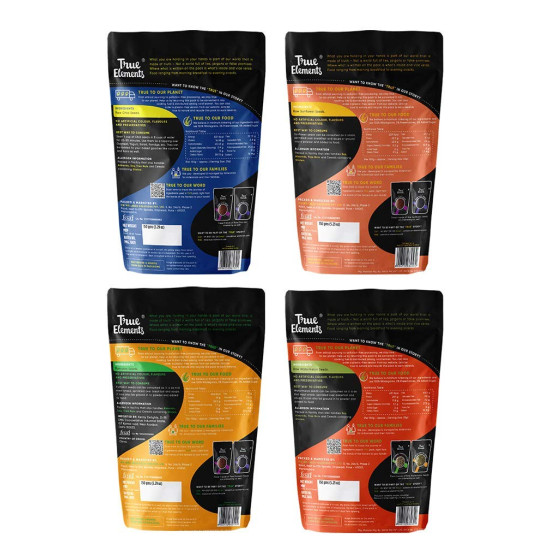 True Elements Healthy Raw Seeds Combo Pack (150g*4) - Seeds for Eating Combo | Chia Seeds, Pumpkin Seeds, Watermelon Seeds & Sunflower Seeds
