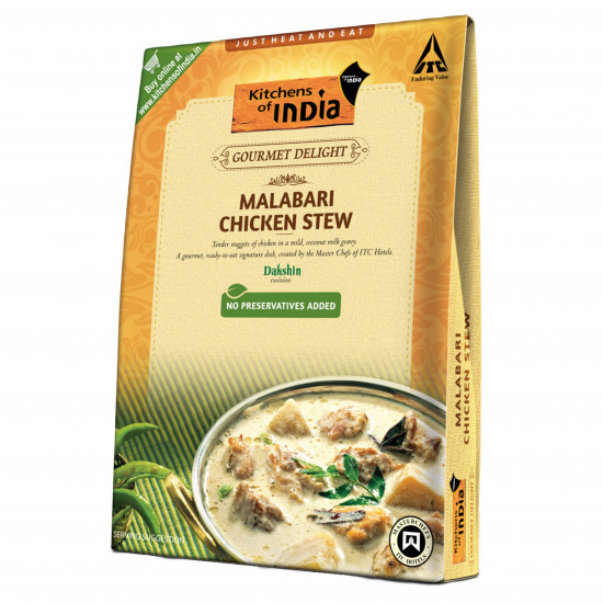 Kitchens of India Malabari Chicken Stew, ITC Ready to Eat Indian Dish, Just Heat and Eat, 285g