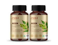 Jiva Neem Tablet - 120 Tablets (Pack of 2-240 Tab)| 100% Ayurvedic Formulation Purifies Blood, Treats Urinary Disorders | Pacifies Pitta And Kapha Doshas | Promotes Healthy Skin