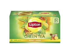 Lipton Honey Lemon Green Tea Bags, 25 Pieces