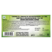 Lipton Honey Lemon Green Tea Bags, 25 Pieces