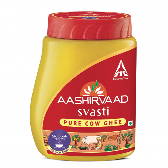 Aashirvaad Svasti Pure Cow Ghee - Desi Ghee with Rich Aroma - 500mL