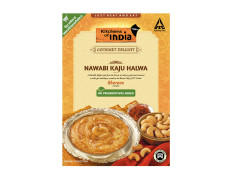 Kitchens of India Nawabi Kaju Halwa, ITC Ready to Eat Indian Sweet Dish, Just Heat and Eat, 200g